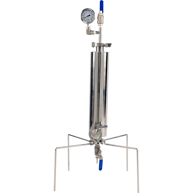 130g Open Column Cannabis Oil Extractor with dry ice sleeve, Open Blast Tube